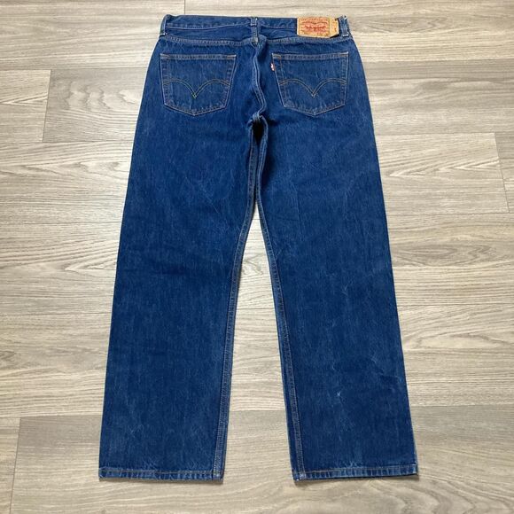 Vintage Y2K Levi's 501 Blue Jeans Size 36x32 - Picture 7 of 8